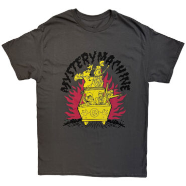 Scooby Doo T-Shirt: Mystery Machine Flames (Charcoal Grey)