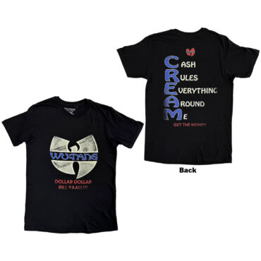 Wu-Tang Clan T-Shirt: C.R.E.A.M. (Black) (Back Print)